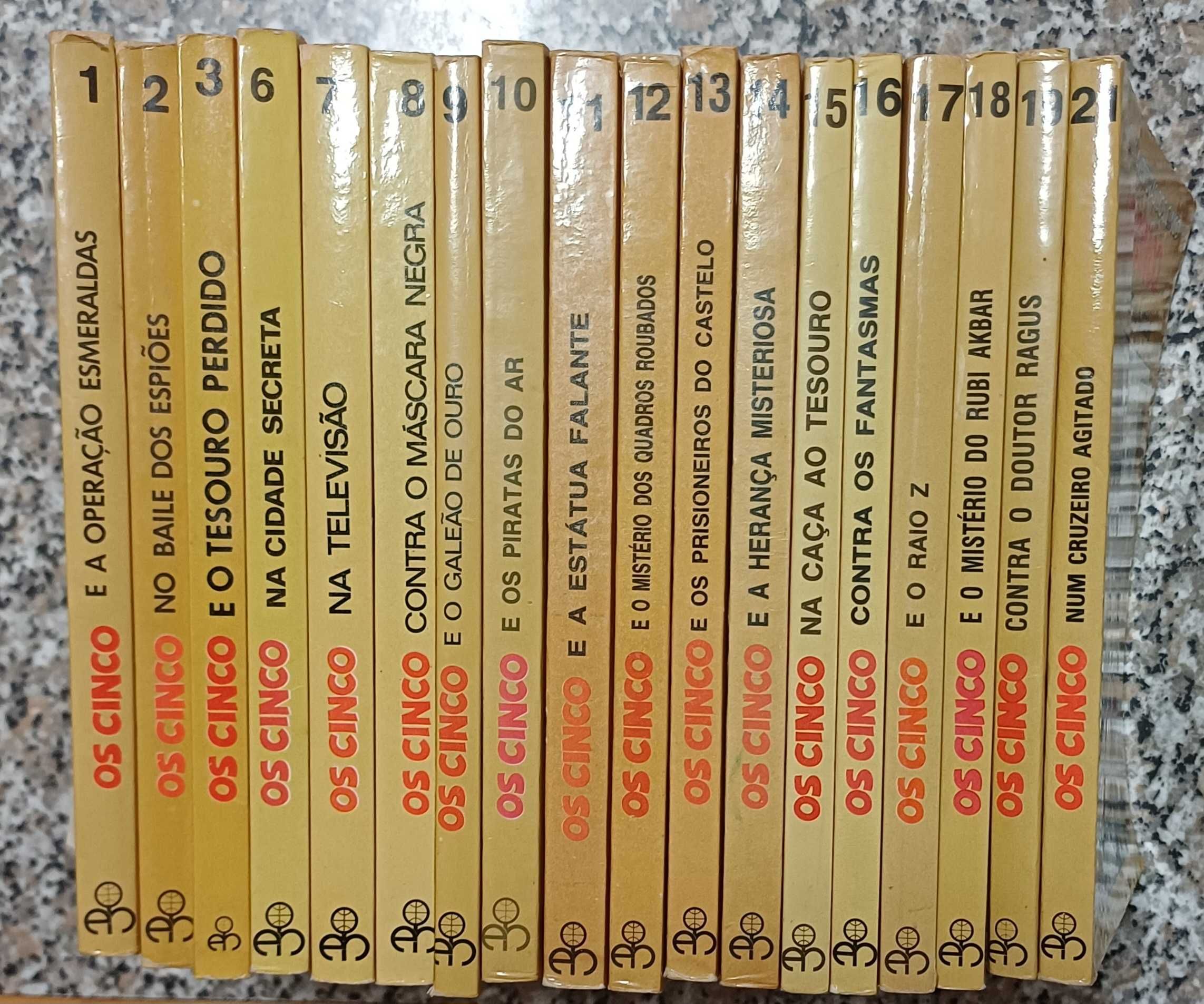 Os Cinco - Novas aventuras - Lote de 18 livros