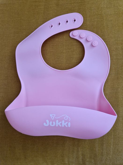 Jukki śliniak silikonowy różowy