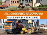 Usługi Koparko - Ładowarką / Wykopy / Roboty Ziemne / Transport