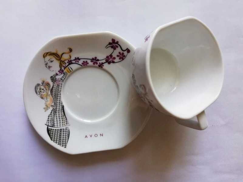 Porcelanowa zastawa do kawy, herbaty (x6)  AVON