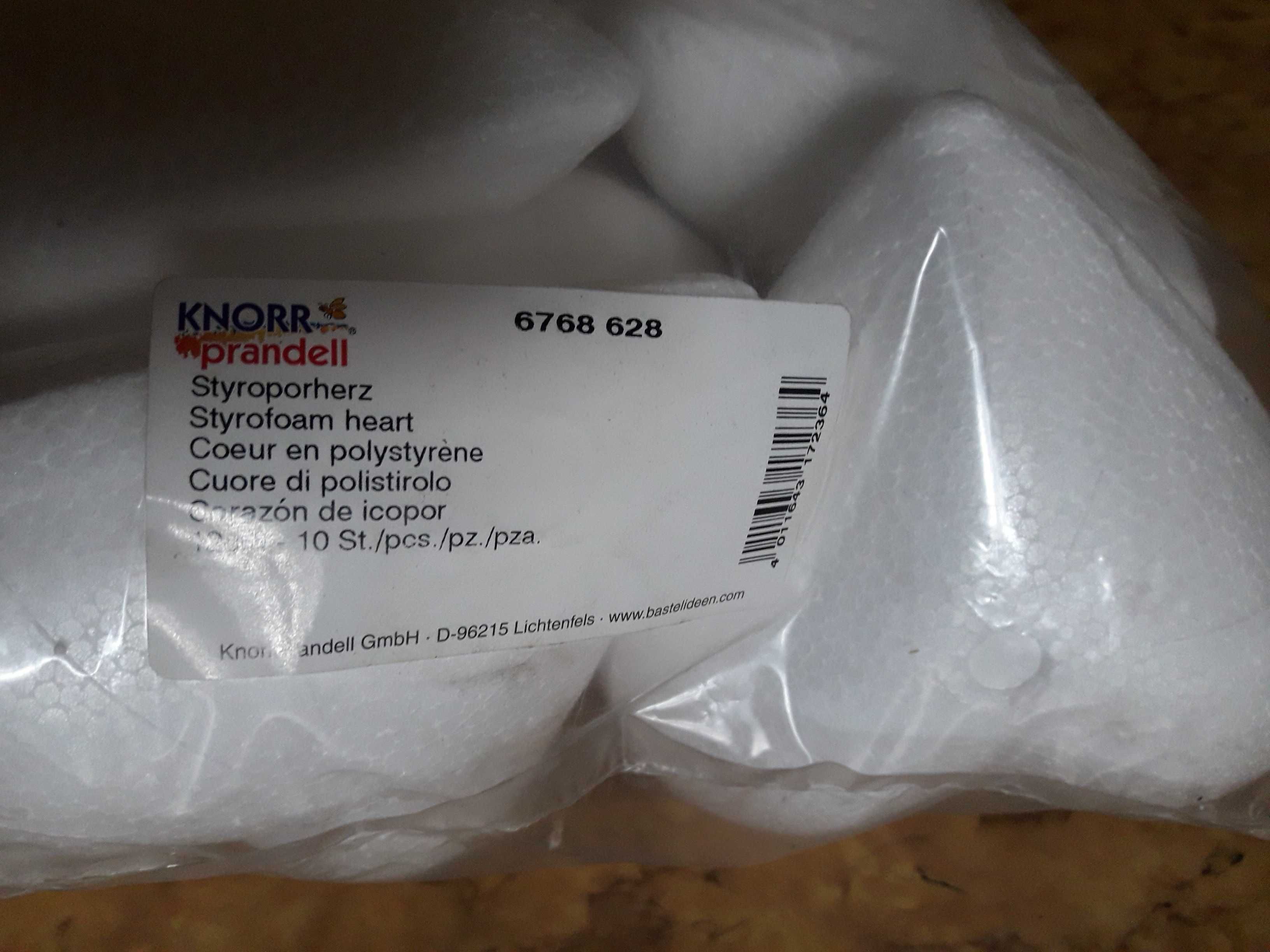 Serca styropian 12x6 cm