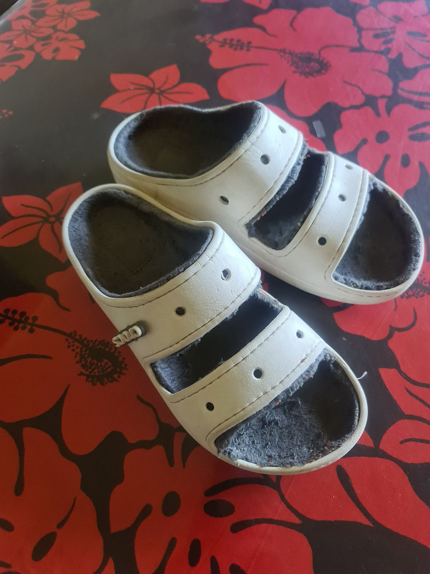 Klapki Crocs białe