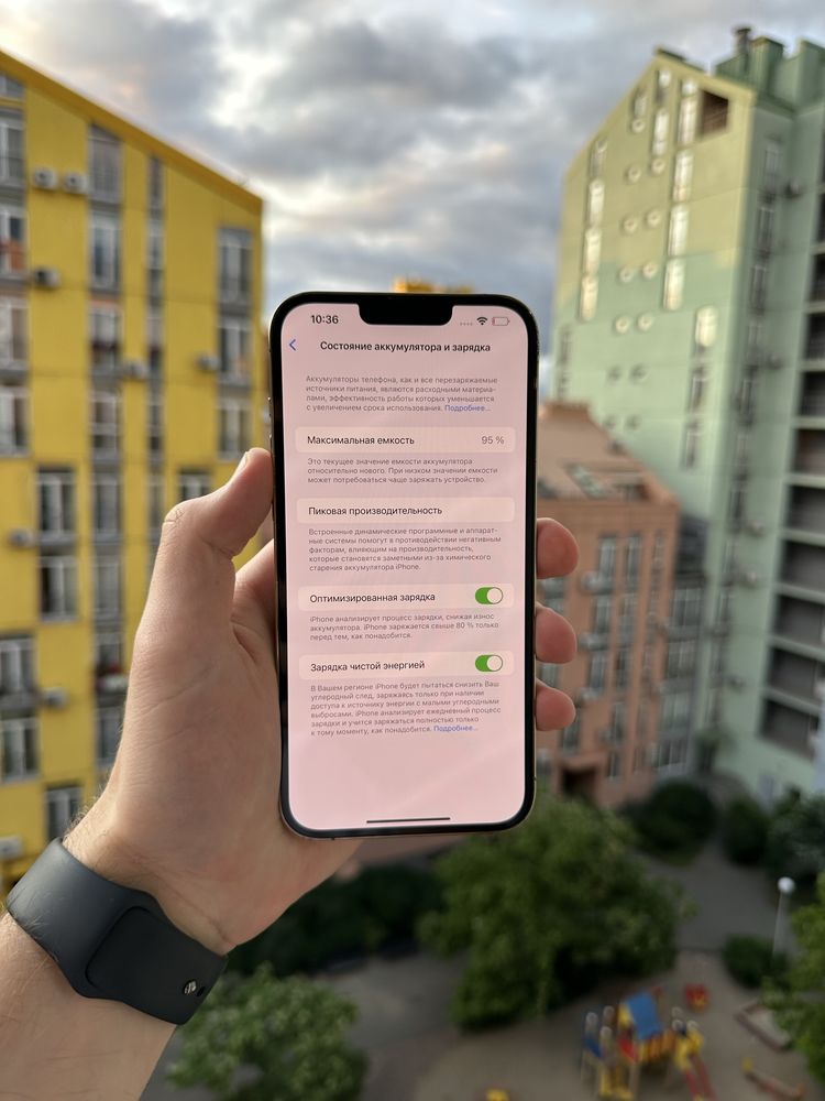 95% Аккум Идеал iPhone 13 Pro Max 128Gb Gold Neverlock Айфон про мах