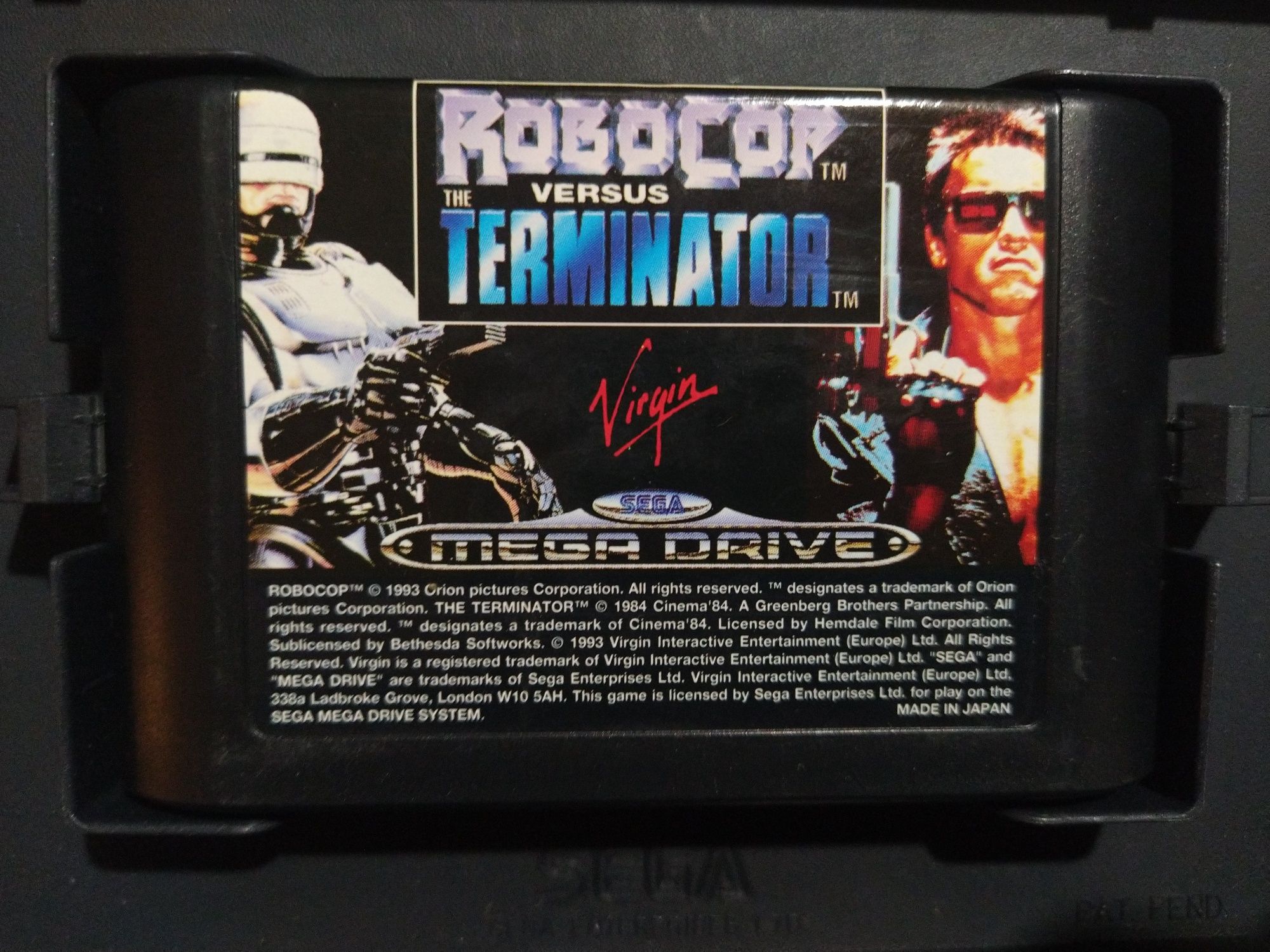 Jogo mega drive Robocop vs terminator
