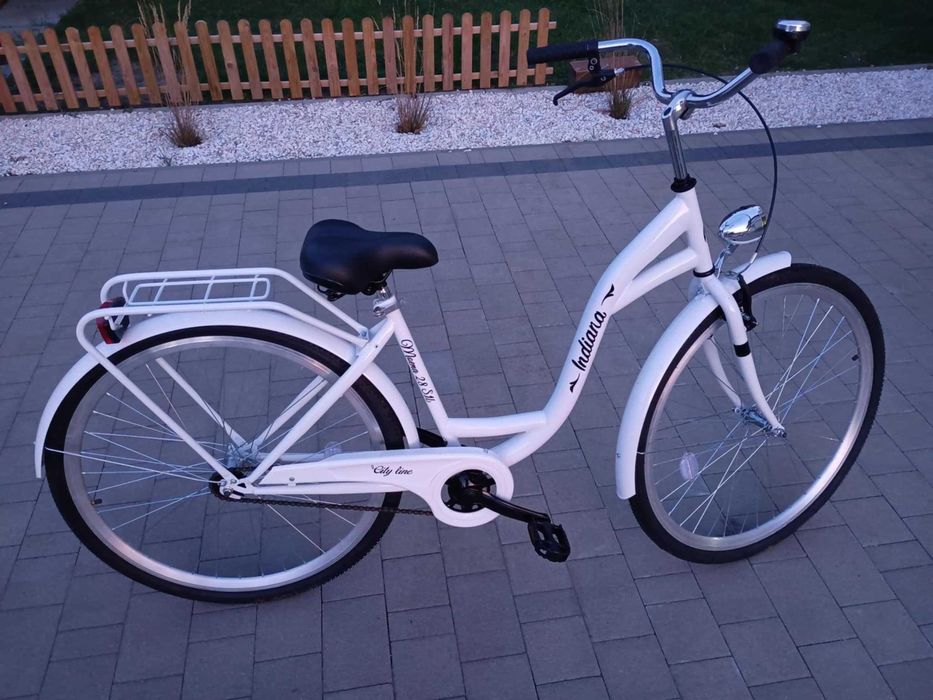 Rower miejski INDIANA Moena 28 cali biały - NOWY