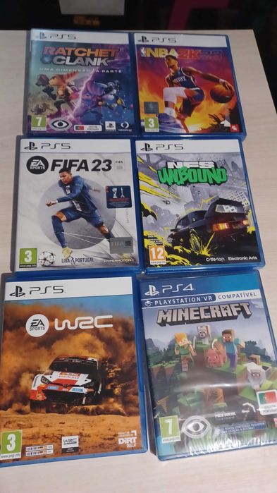 Jogos ps5 e jogo ps4
