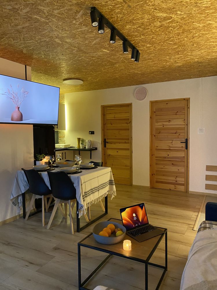 Domek całoroczny, letniskowy „STODOŁA 2” z balia, jacuzzi