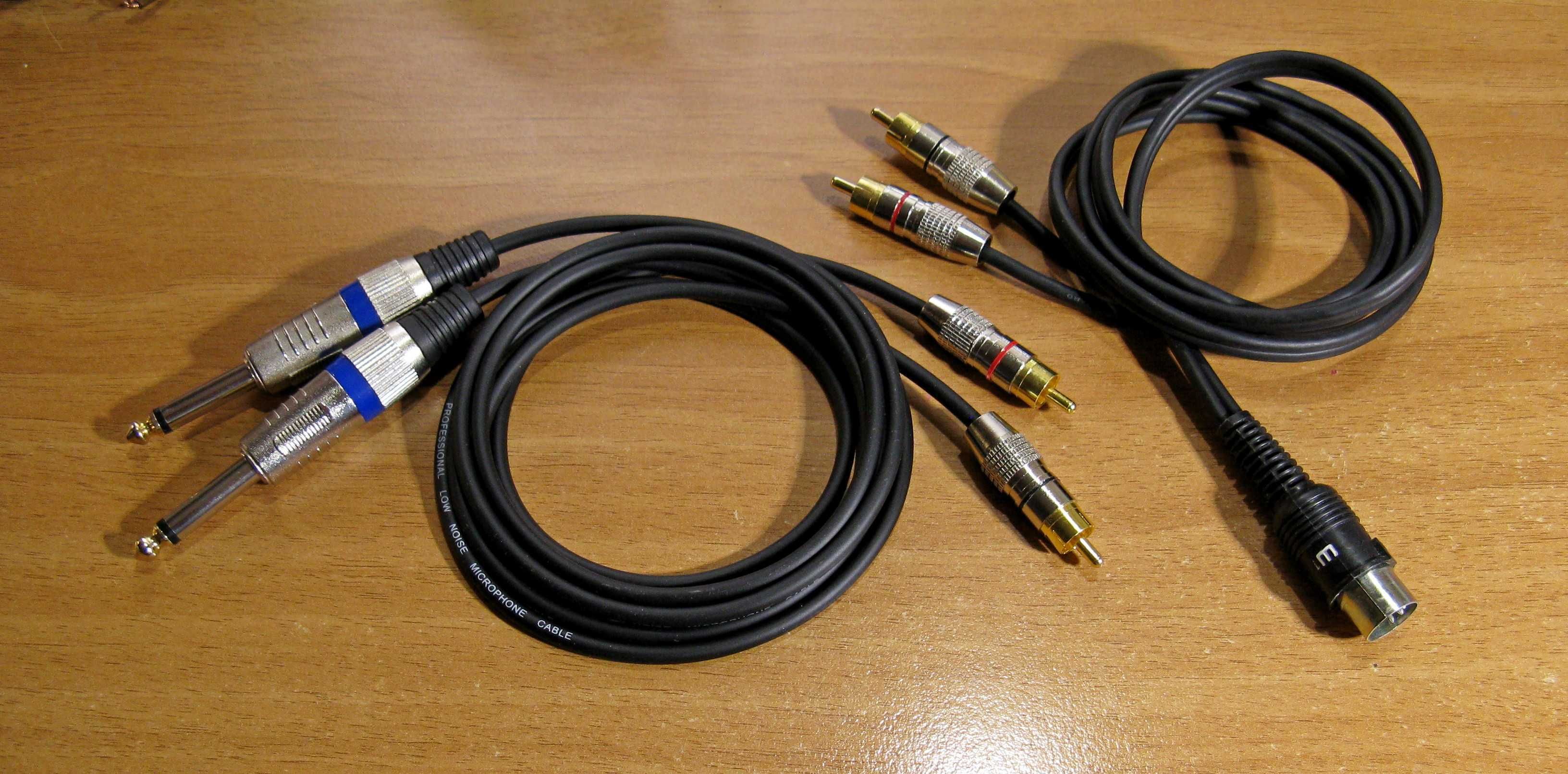 Кабель аудио XLR/Jack/Din 5pin/RCA