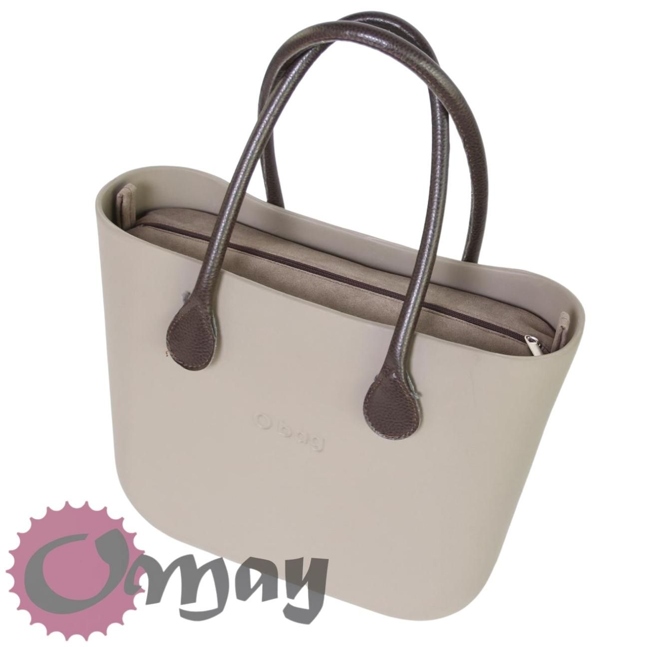 Efektowny organizer OBAG STANDARD ekoskóra brązowa 2 kieszenie OMAY.pl