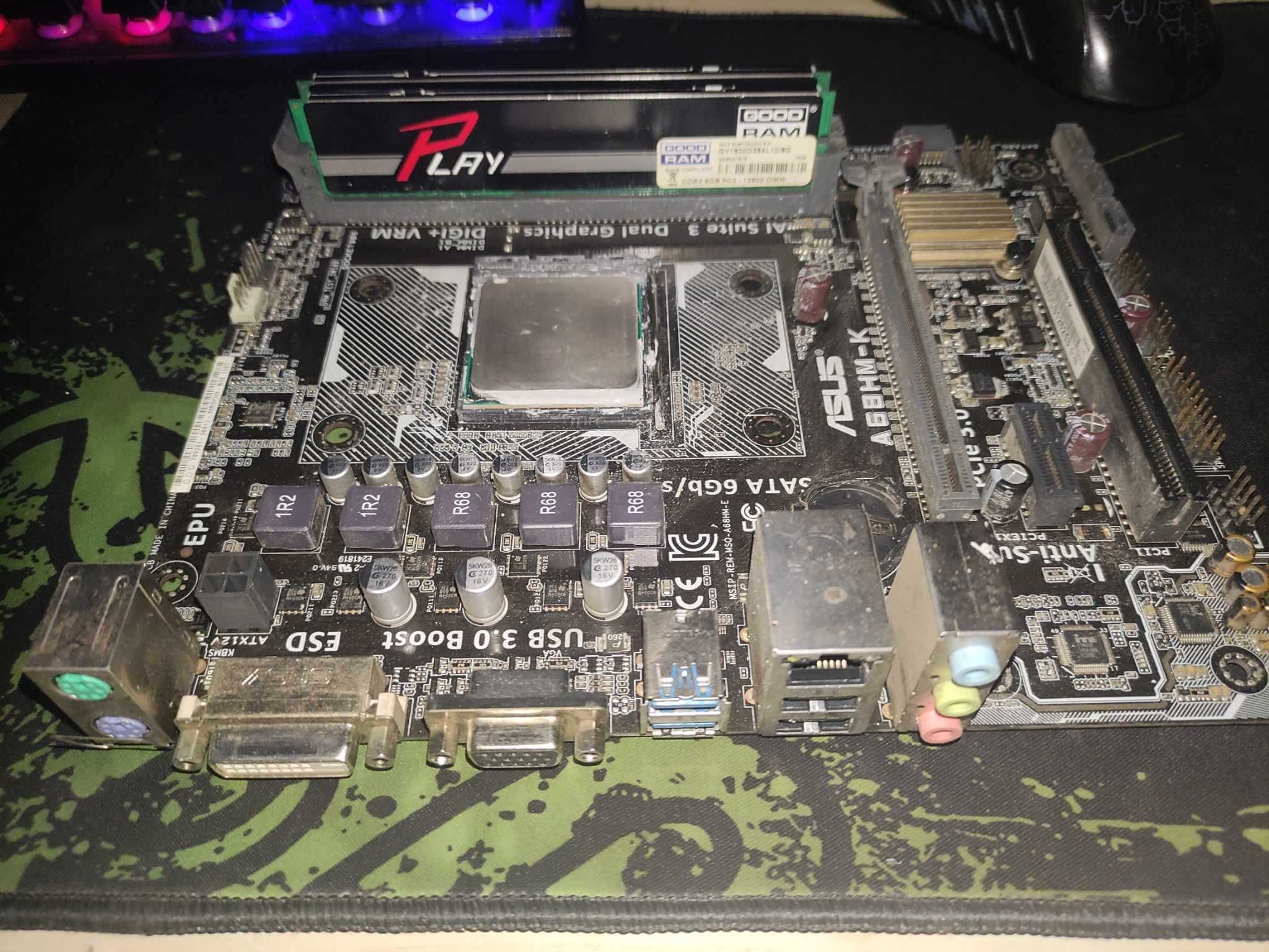 Asus a68hm-k Procesor AMD A8-7600 (4x3,1GHz ,R7) RAM DDR3 16GB 1600MHz