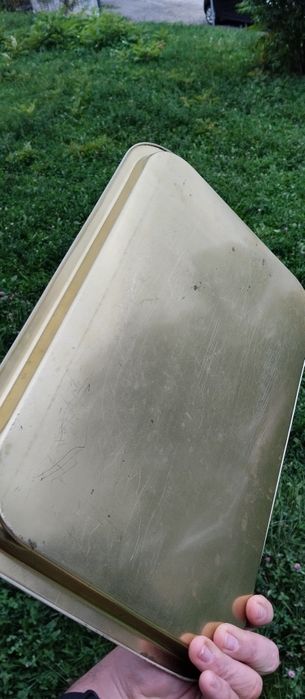 Taca metalowa tłoczona PRL AGH Kraków Dzień hutnika 1986