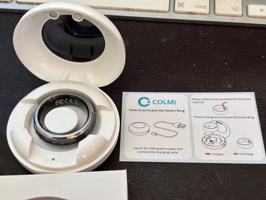 Obrączka Smart Ring COLMI R11 Czarny/szary nowy rozm.11 (64,7mm)