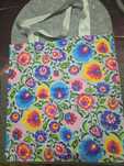 Torba Handmade wzór motyw ludowy. Nowa, ręcznie szyta. 40 cm × 38 cm