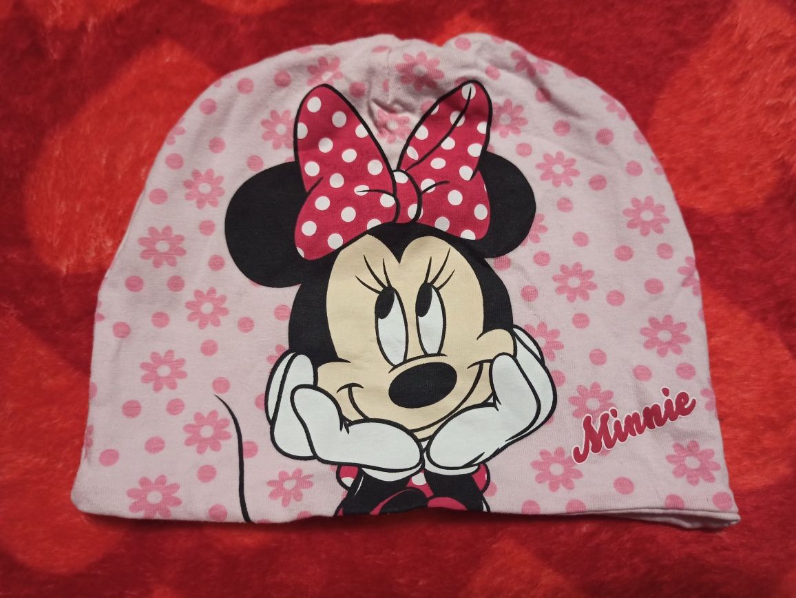 Czapka dziewczęca myszka minnie Rozmiar 98