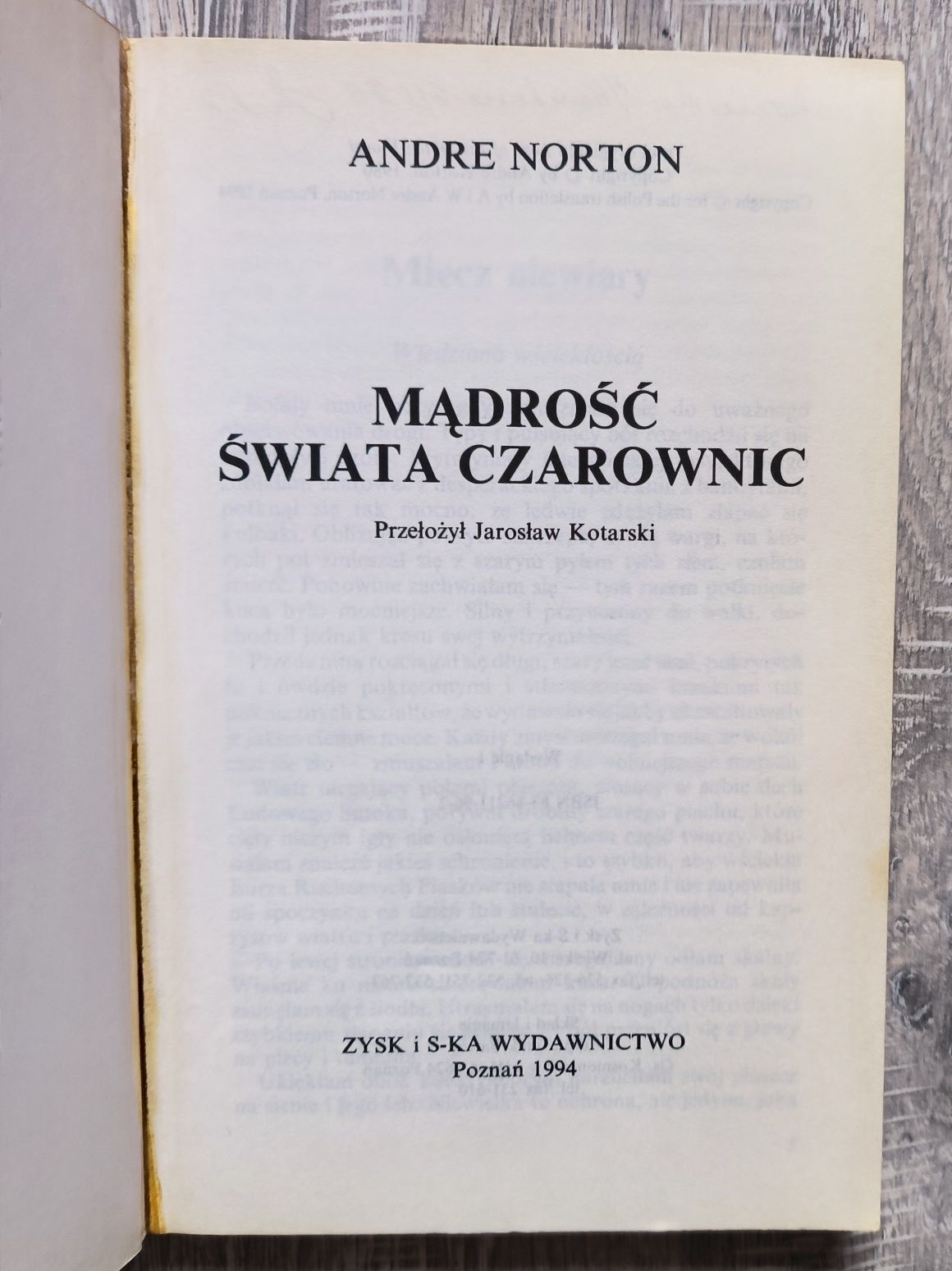 Mądrość świata czarownic Andre Norton