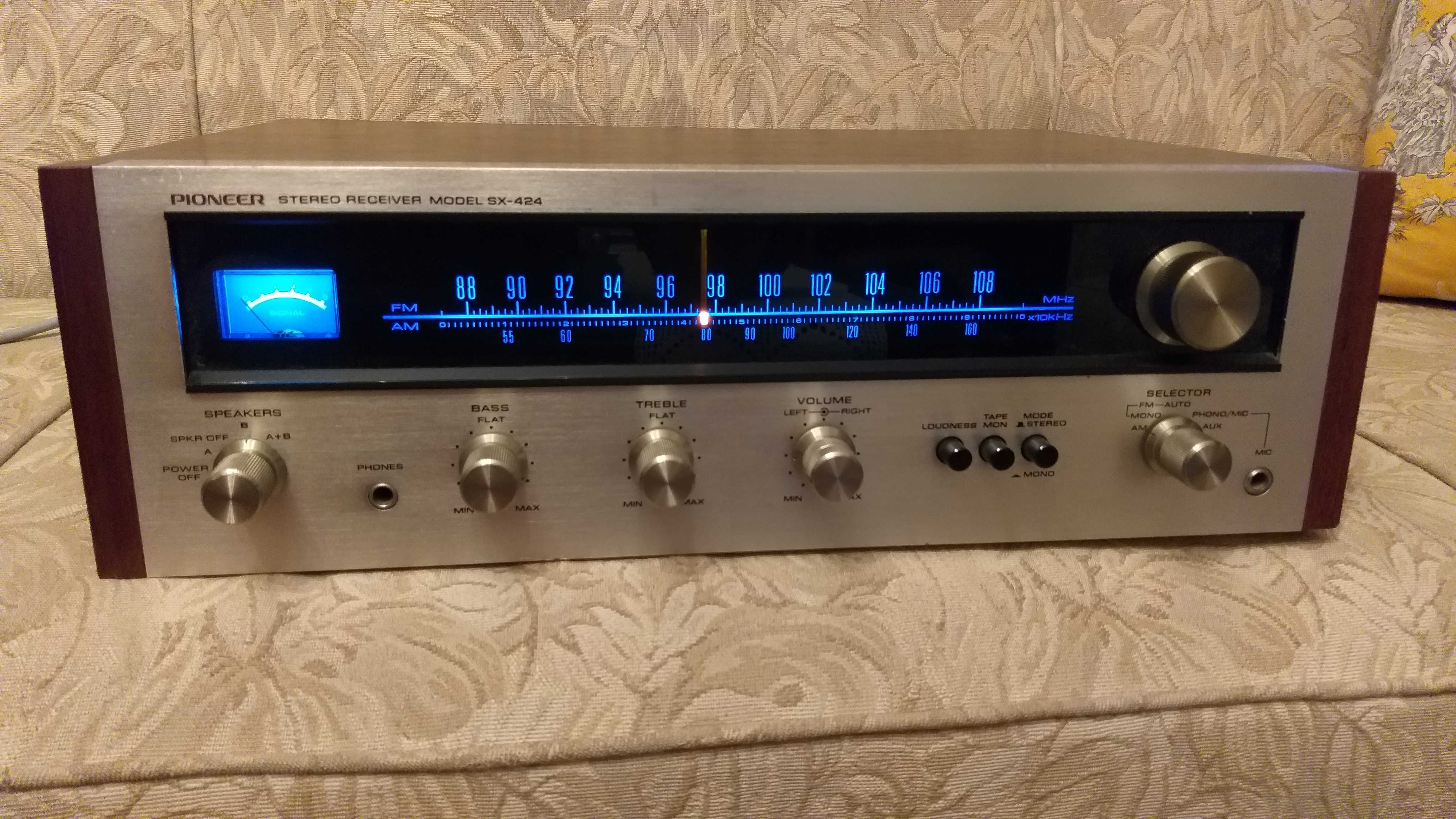 Amplificador e receiver Pioneer SX-424 stereo vintage