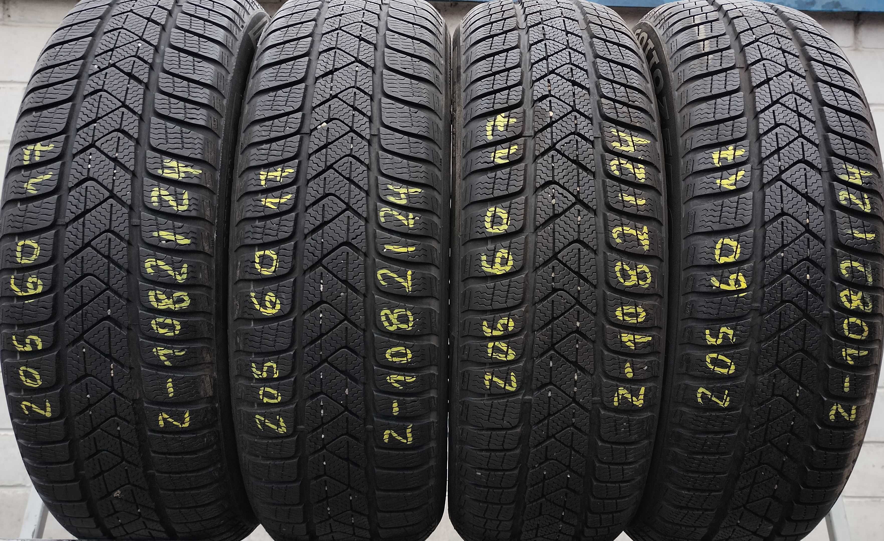 205/60r17 93H (Z1082/24)02 4szt 6/7mm Sottozero 3 PIRELLI ZIMOWE