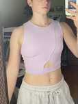 Crop top Stradivarius M fiolet