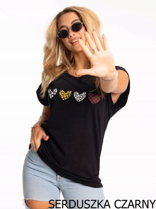 Urocza Wygodna Modna Bluzka T-shirt Dużo Kolorów Rozmiarów