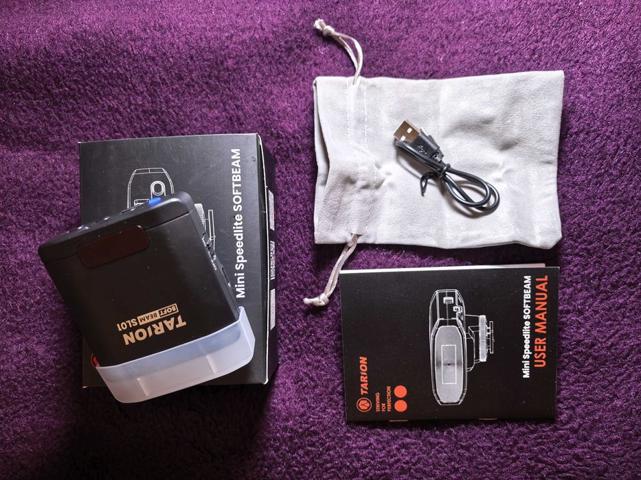 TARION SL01 Soft Beam Mini Speedlite Lampa Błyskowa Jak Nowa