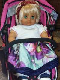 Велика лялька з густим блискучим волоссям  р.50см, ціна 525грн.