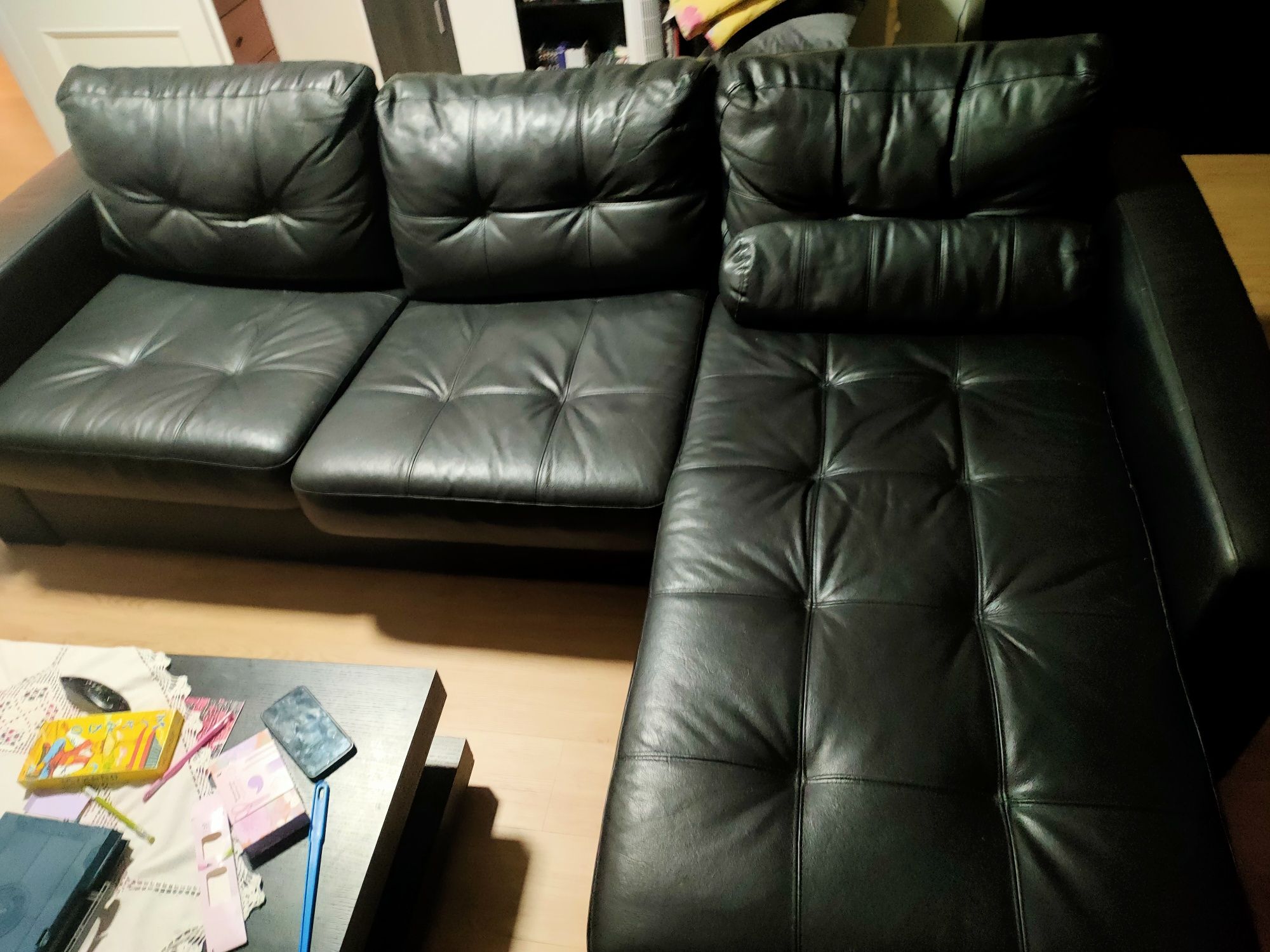 Sofá cama com chaise longue