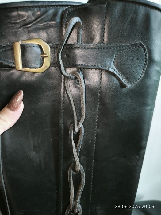 Чоботи для кінного спорту вінтаж шкіра р 40