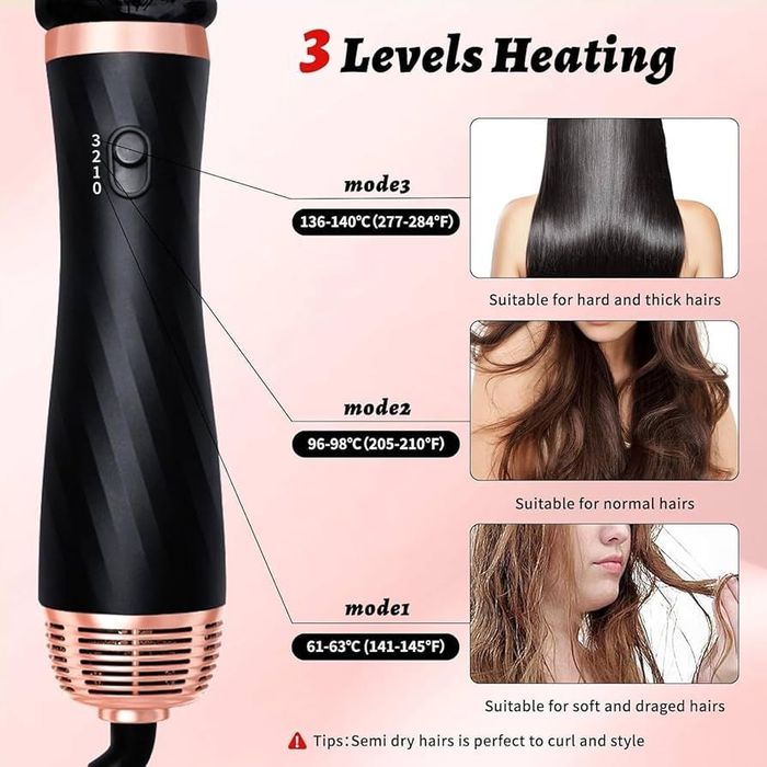 Lokówka do włosów 1000 W Hot Air Stylers - 6 w 1