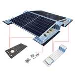 System montażu fotowoltaiki na membranie PVC,TPO,EPDM 50 kw