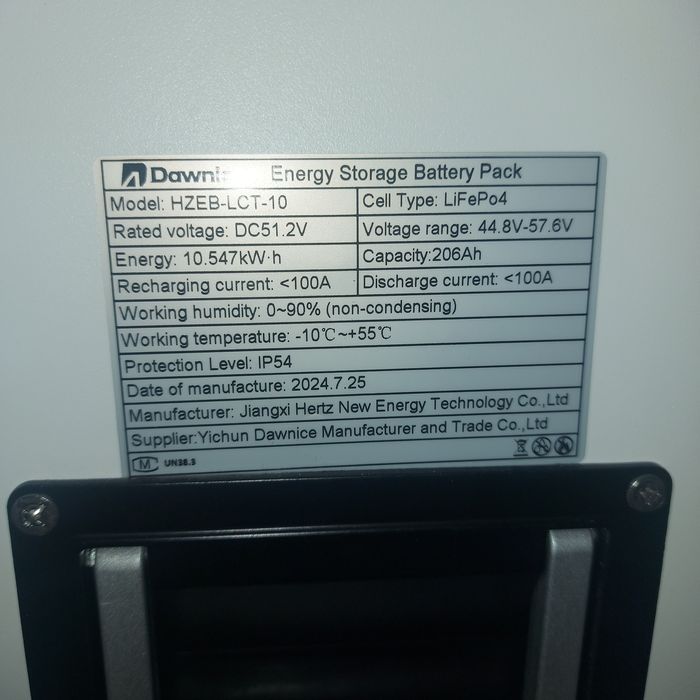 Акумулятор LiFePO4 48V 200Ah 10kw