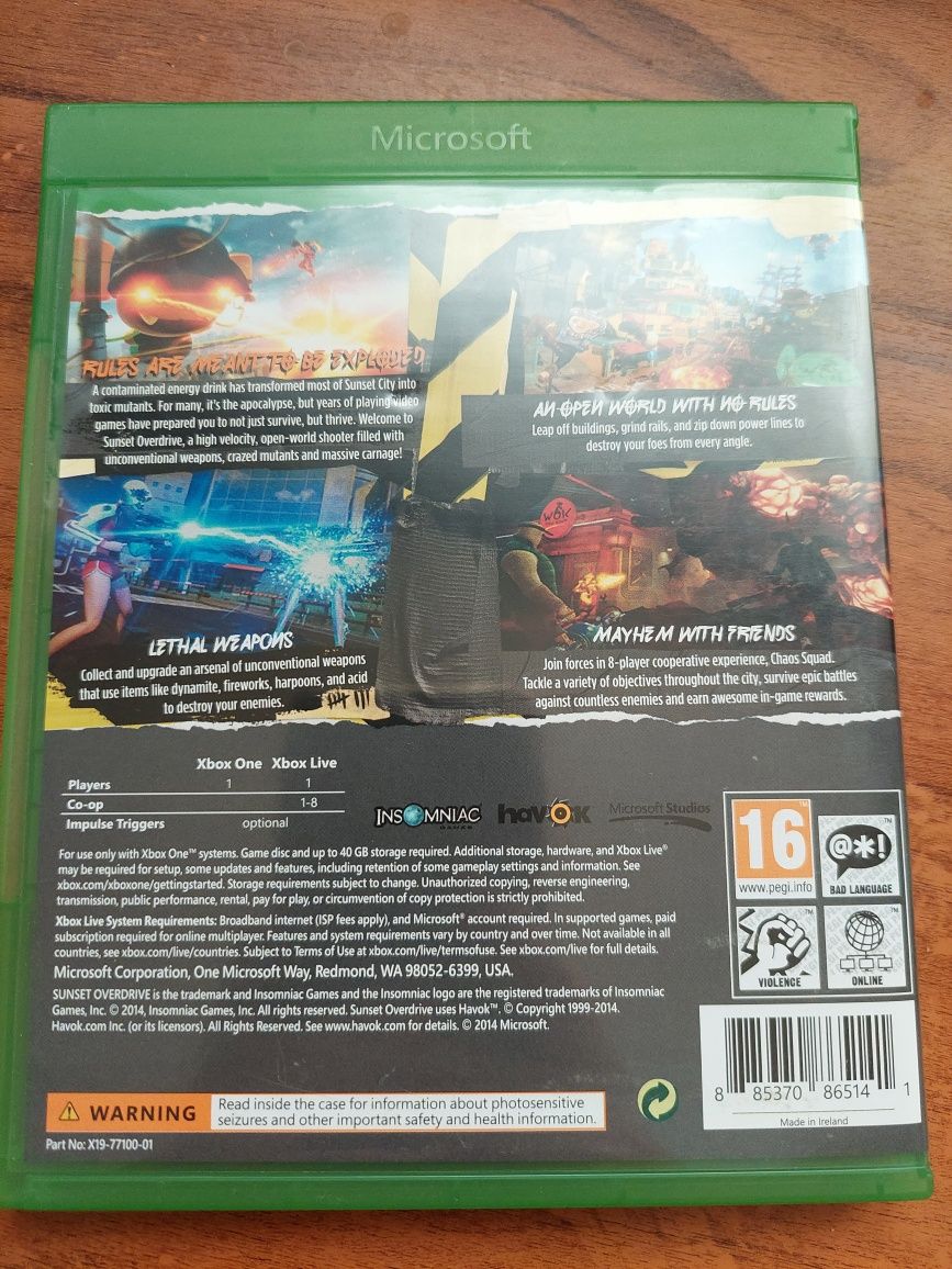 Sunset overdrive xbox one