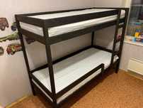 Двухъярусная кровать из дерева для Хостела и Дома - 80х190x160h /Склад