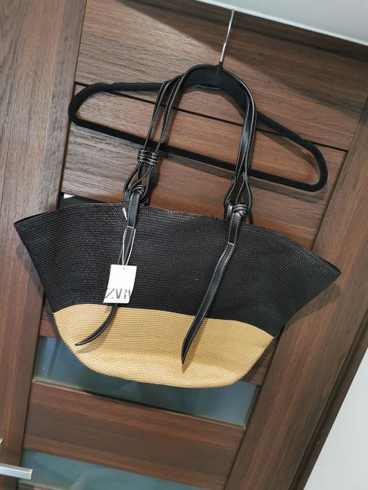 Duża torba Zara torebka kosz koszyk