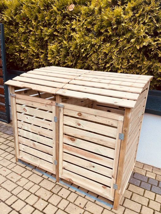 Obudowa Śmietnika Podwójna Obudowa Kosza Na Śmieci Premium