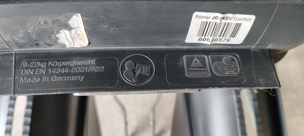 Fotelik rowerowy britax römer jockey comfort