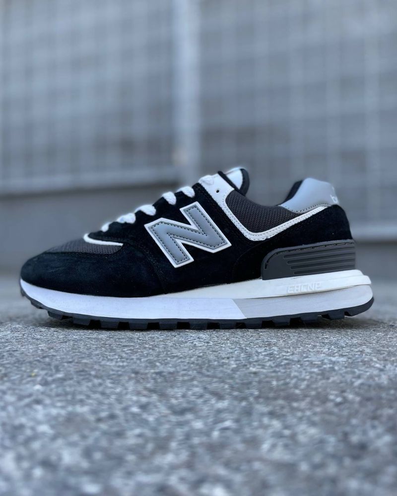 New Balance 574 Black White /Мужские кроссовки/Чоловічі кросівки