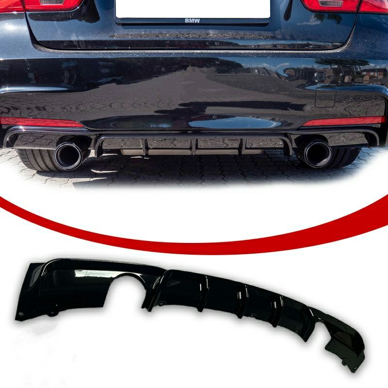 Bmw f30/f31 Dyfuzor dokładka zderzaka M-PERFORMANCE czarny połysk
