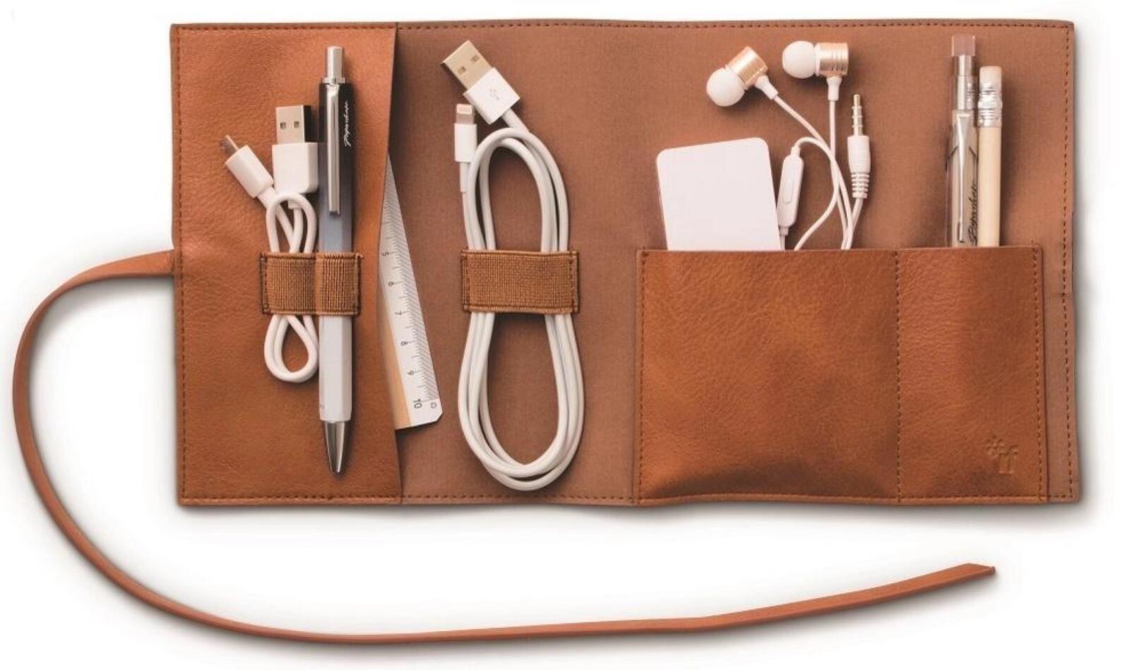 Bookaroo Travel Tech-Tidy Organizer podróżny brąz oprawa: pudełko