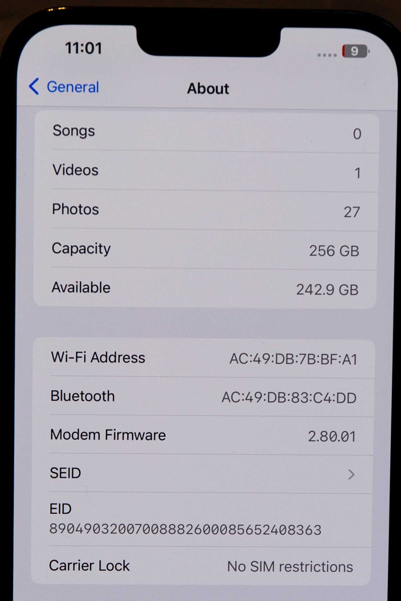 iPhone 13 Pro Max, 256GB, Sierra Blue, bat 88%