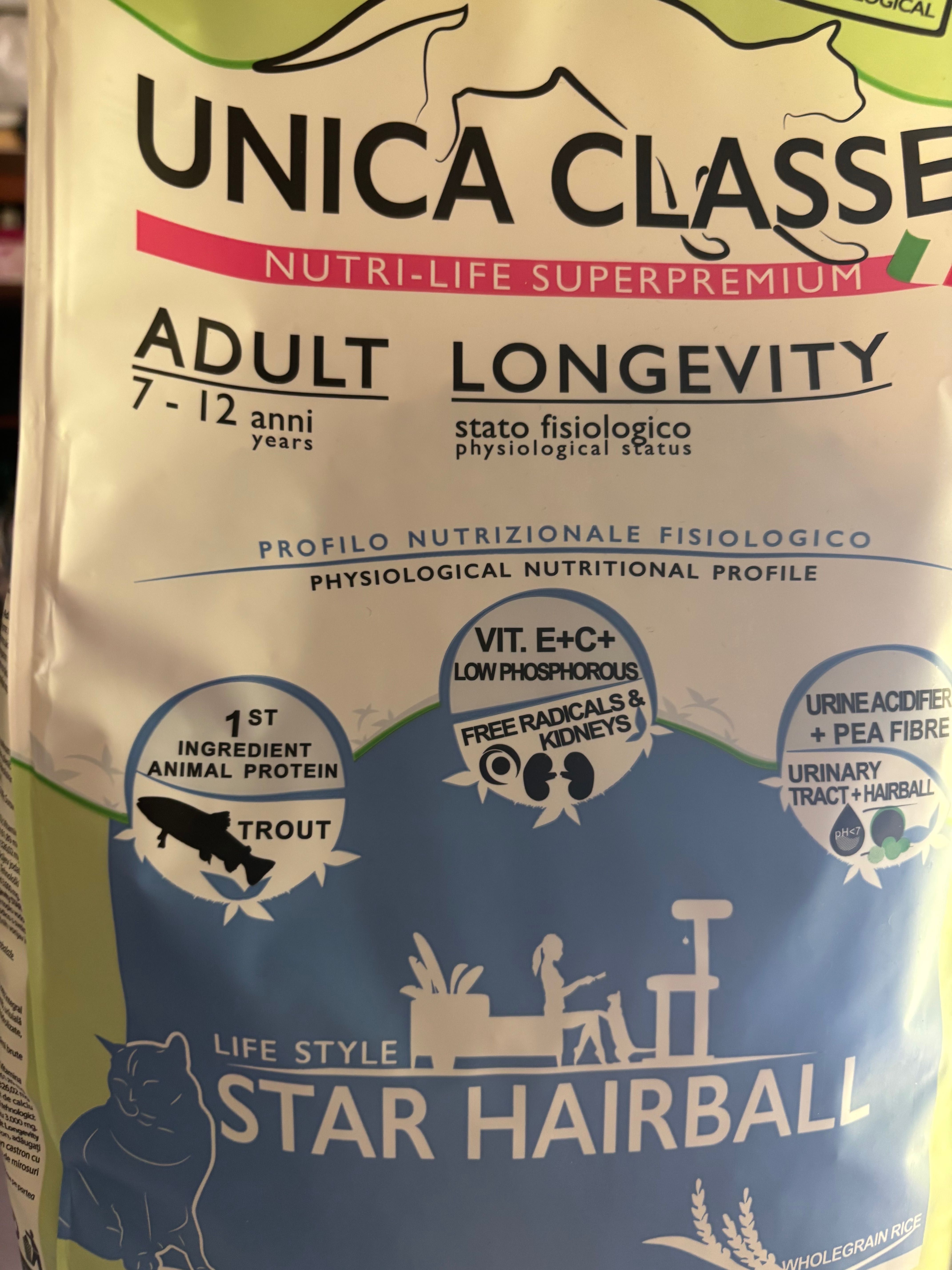 Unica Classe італійський корм для дорослих котів