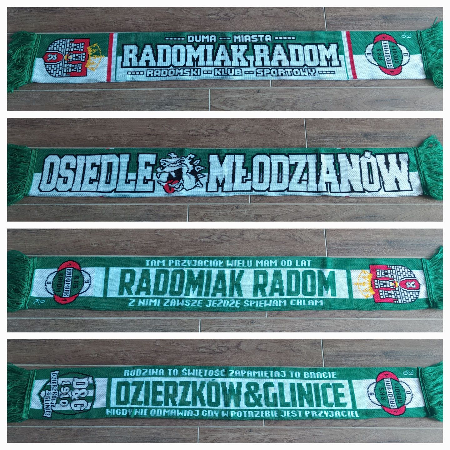 Szaliki Radomiak Radom Legia Warszawa firma OK