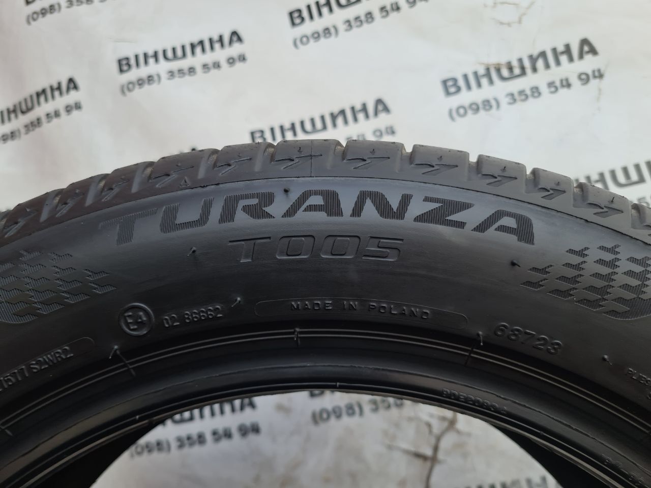 Шини 205/55 R 16 Bridgestone Turanza T005. Літо пара. Колеса склад.