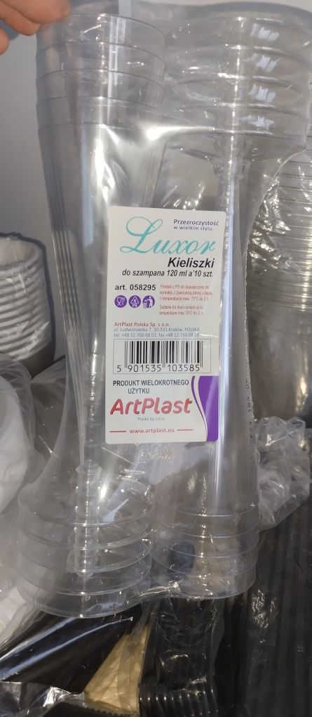 Zestaw naczyń jednorazowych 10 elementow