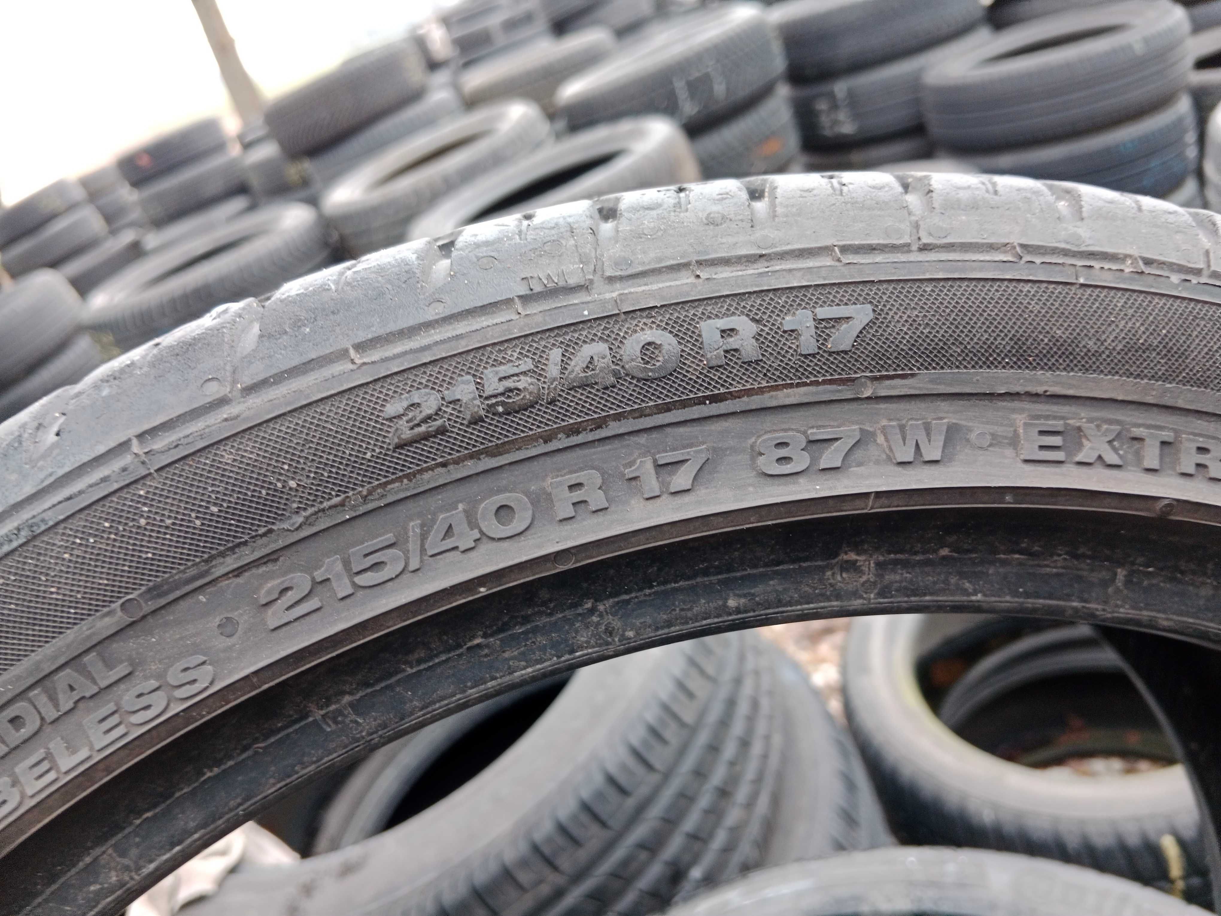 Opona używana 215/40R17 Continental ContiPremiumContact 2 AO 1szt.