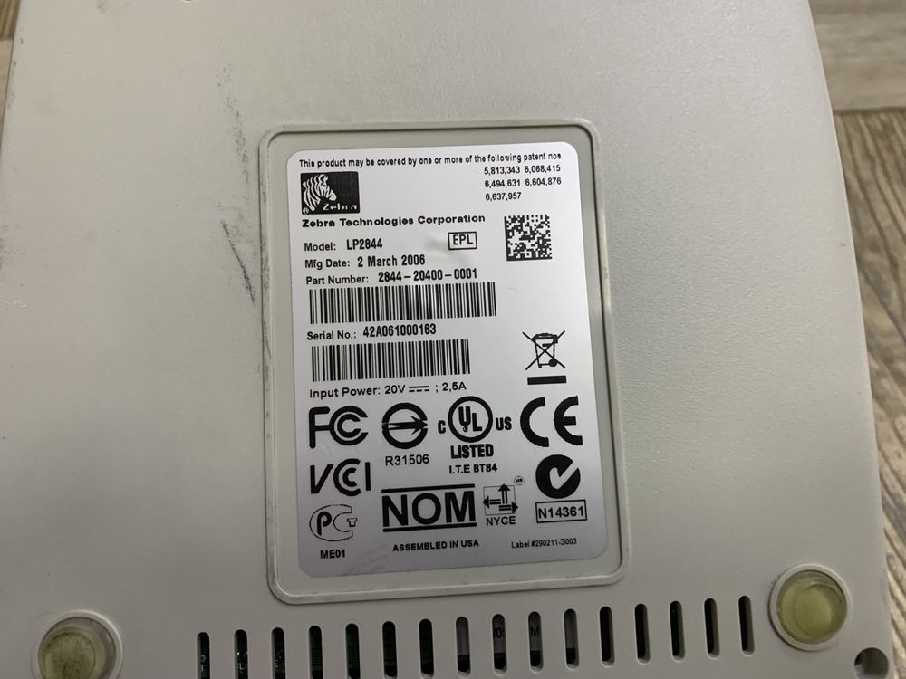 Принтер для етикеток нової пошти Zebra LP2844 (GC420d)