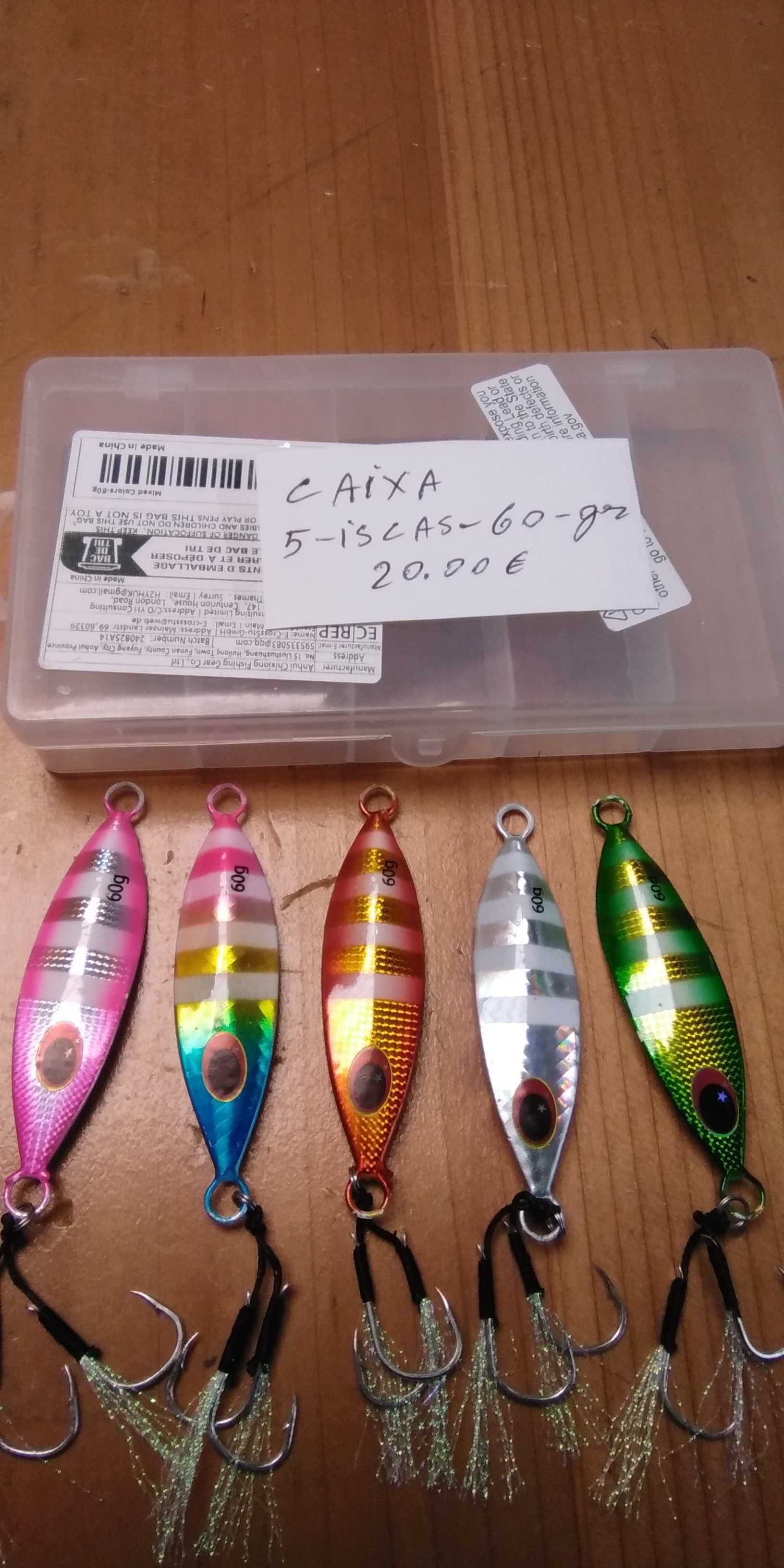 Material de pesca, as informações e preços estão nas fotos .