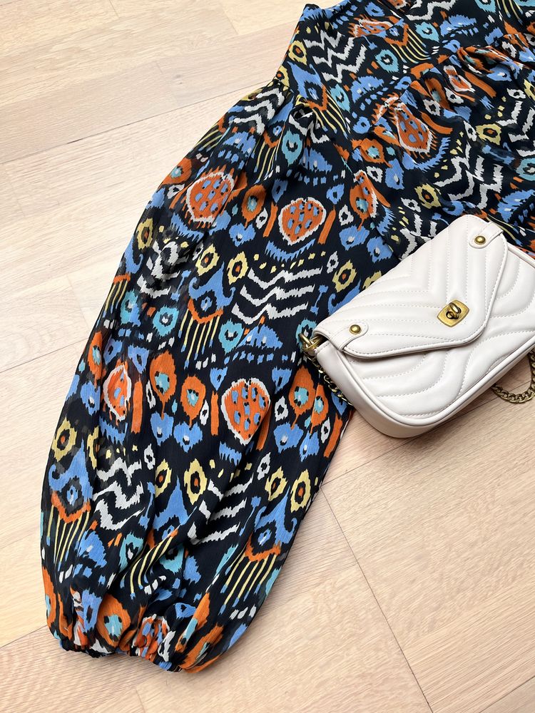Sukienka maxi na wiosnę, na lato, dress, z falbanką, 42/XL, Panaline