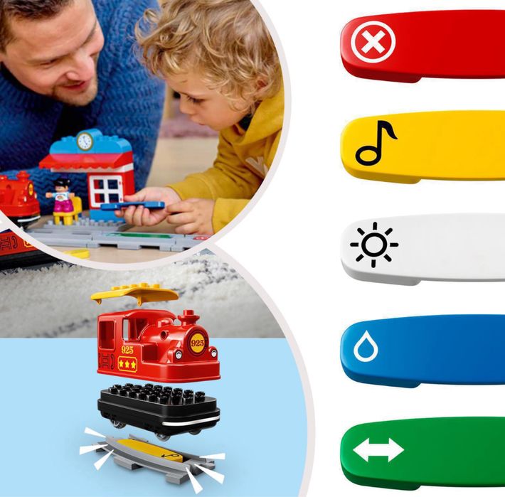 KLOCKI LEGO DUPLO Pociąg Parowy Kolejka Parowa Dla Dzieci Prezent