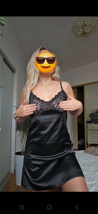 Koszula nocna sexy z koronką XS/S