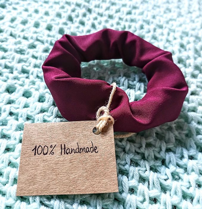 Nowa gumka frotka do włosów handmade